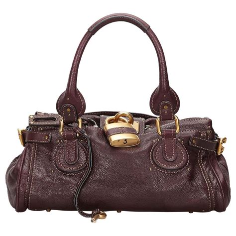 chloe leather bag vintage|authentic chloe paddington bags.